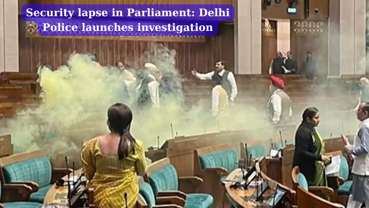 Security lapse in Parliament: Delhi Police launches investigation