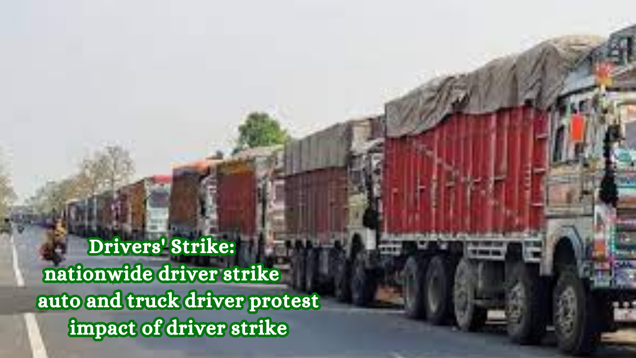 Drivers' Strike: nationwide driver strike auto and truck driver protest impact of driver strike