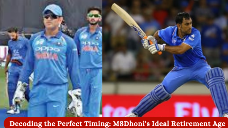 MS Dhoni's Ideal Retirement Age