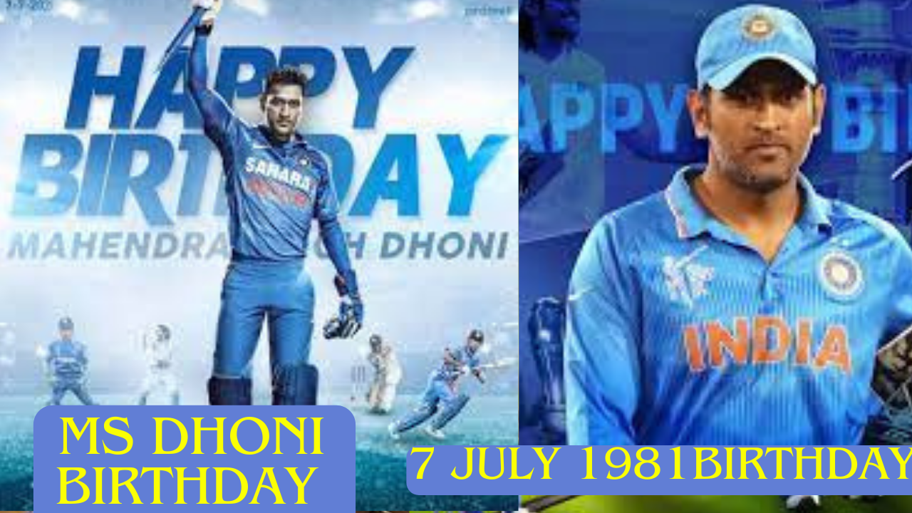 MS dhoni birthday 