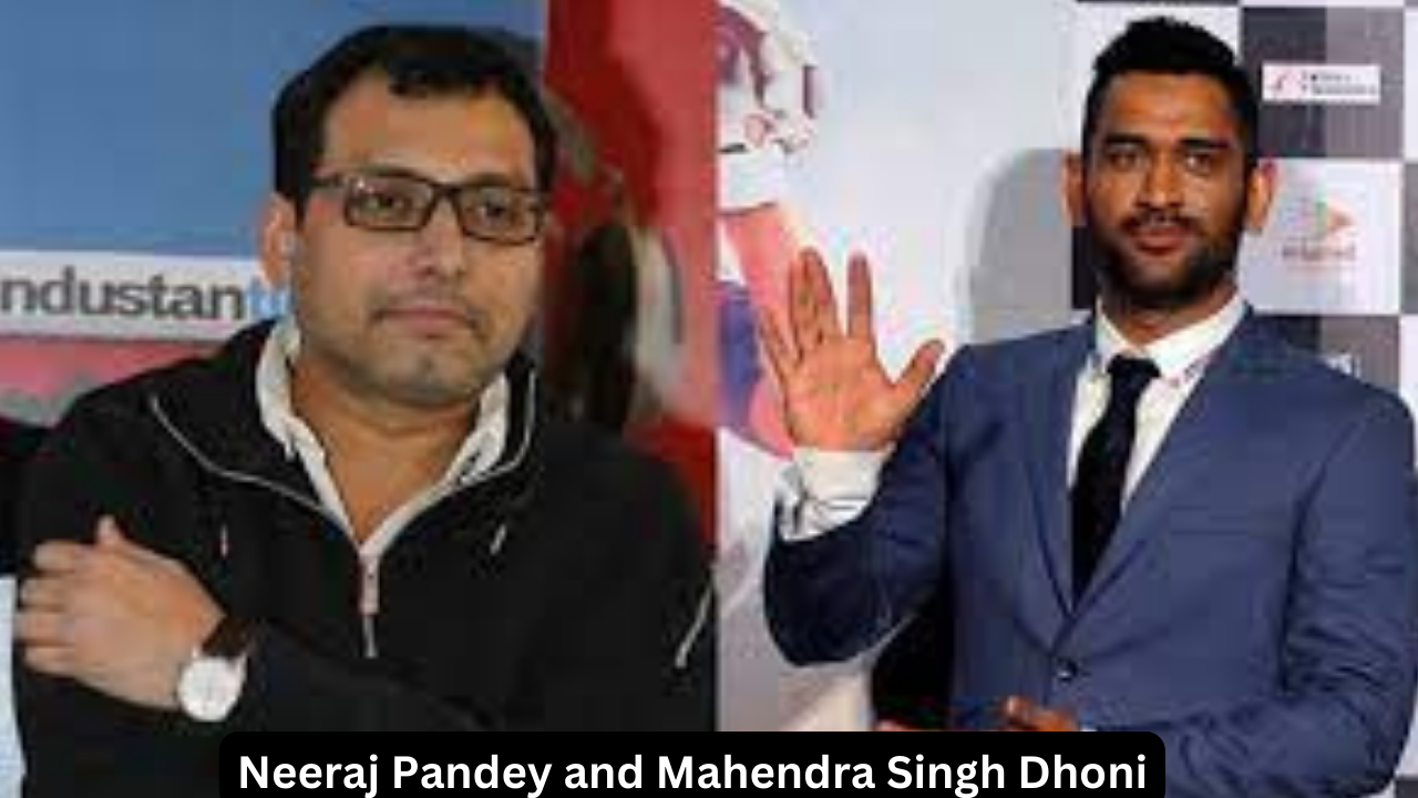 Neeraj Pandey and Dhoni interact with producer