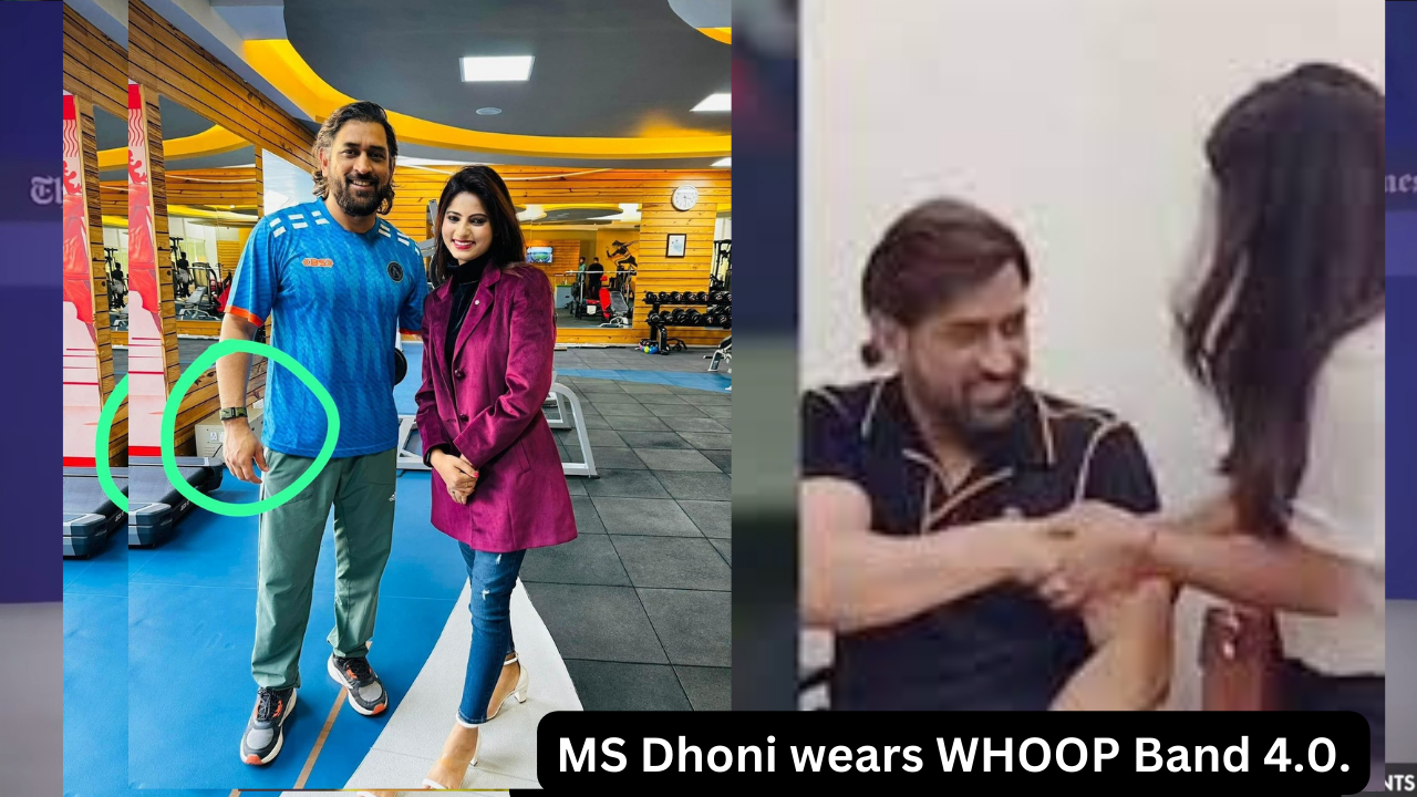 MS Dhoni and WHOOP band 4.0